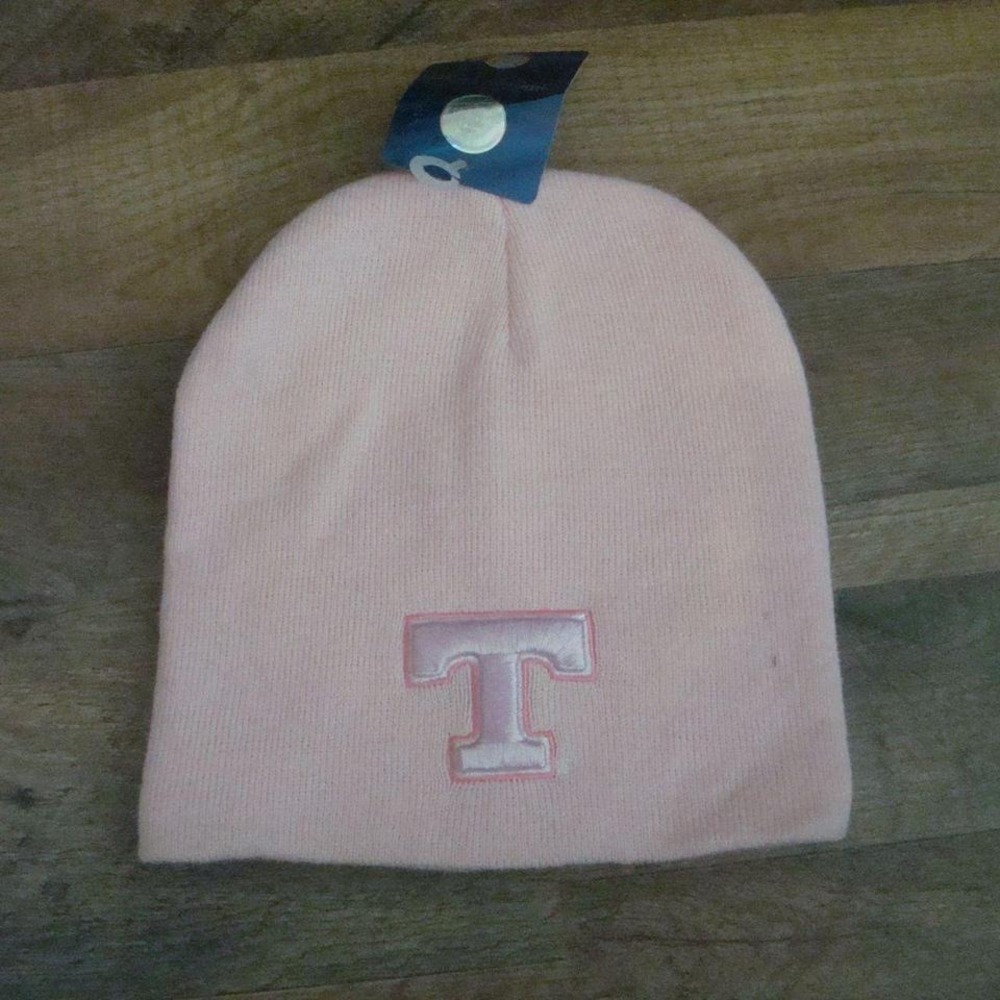 TENNESSEE VOLS PINK BEANIE TOBOGGAN KNIT HAT CAP VINTAGE 00S Y2K W1